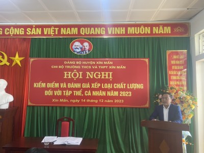 HỘI NGHỊ KIỂM ĐIỂM VÀ ĐÁNH GIÁ, XẾP LOẠI CHI BỘ, ĐẢNG VIÊN VÀ TẬP THỂ CÁ NHÂN CÁN BỘ LÃNH ĐẠO, QUẢN LÝ NĂM 2023